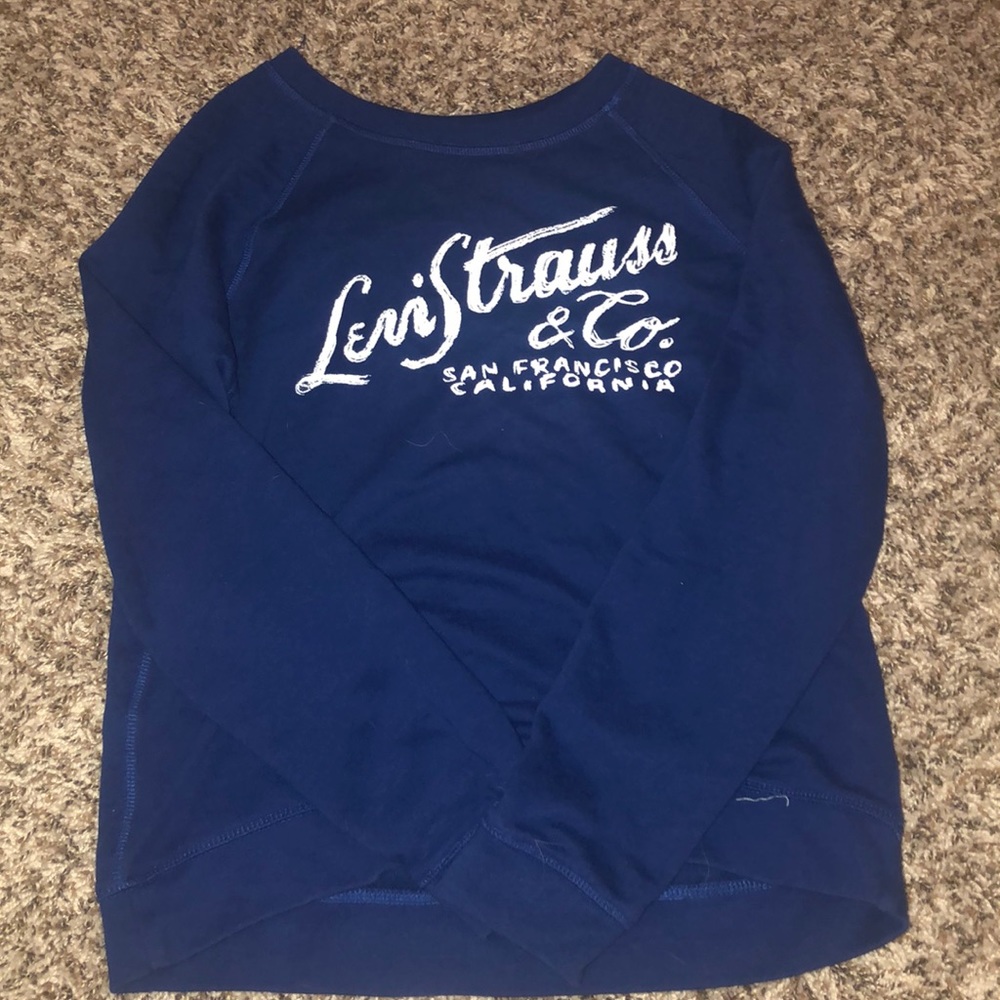 navy san francisco california crew neck